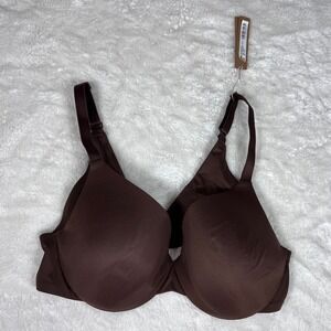 SKIMS Smoothing Intimates Full Coverage Lightly Lined Bra Cocoa 34B BA-TSH-4655